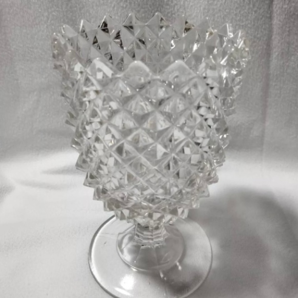 Antique Eapg Sawtooth Clear
Glass 5.5" Spooner / Spill